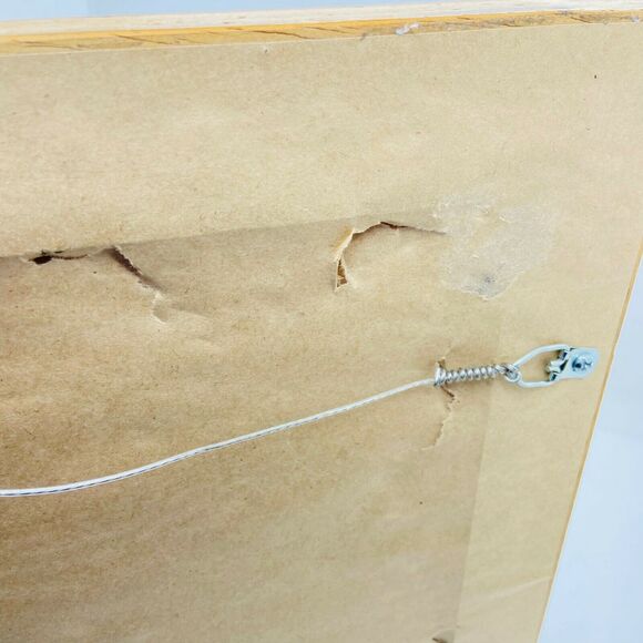 Embroidered Puppy Chicks Framed Art Vintage 1987 Handmade Crewel Dog Bird Retro - Picture 7 of 16